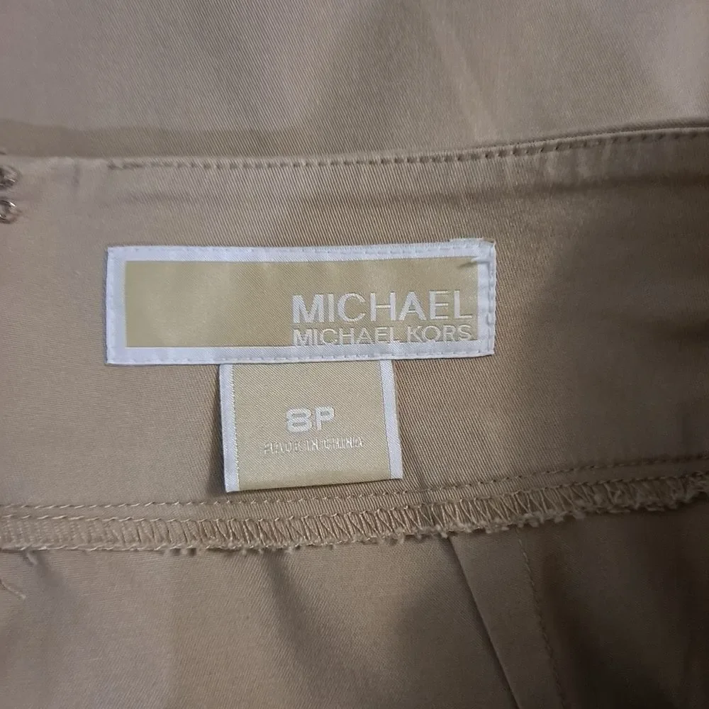 MICHAEL Michael Kors Twist Front Skirt Khaki 8P